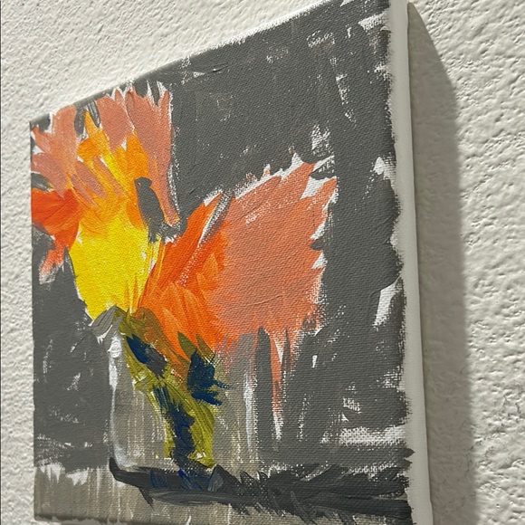 ONE OF A KIND Abstract Floral Canvas Art signed - Picture 8 of 8